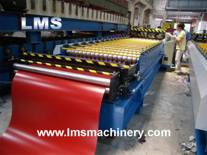 LMS Metal Corrugated Roof Tile Roll Forming Machine